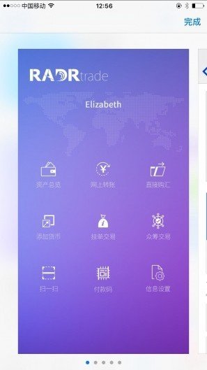 派币钱包界面示意图