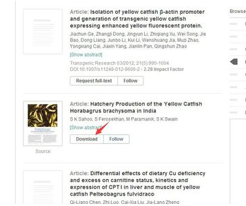 ResearchGate文献下载步骤详解