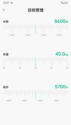 运动数据图表